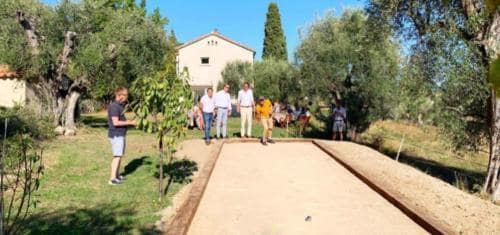 Petanque spelen in tuin - Vakantiehuis Frankrijk Tourrettes-sur-Loup