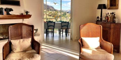 Huiskamer en eetkamer - Vakantiehuis Frankrijk Tourrettes-sur-Loup