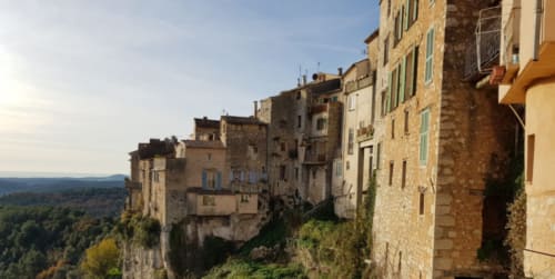 zicht op het dorp - Vakantiehuis Frankrijk Tourrettes-sur-Loup