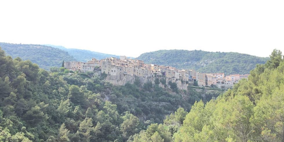Uitzicht op Tourrettes - Chateau d'Eau - Tourrettes-sur-Loup